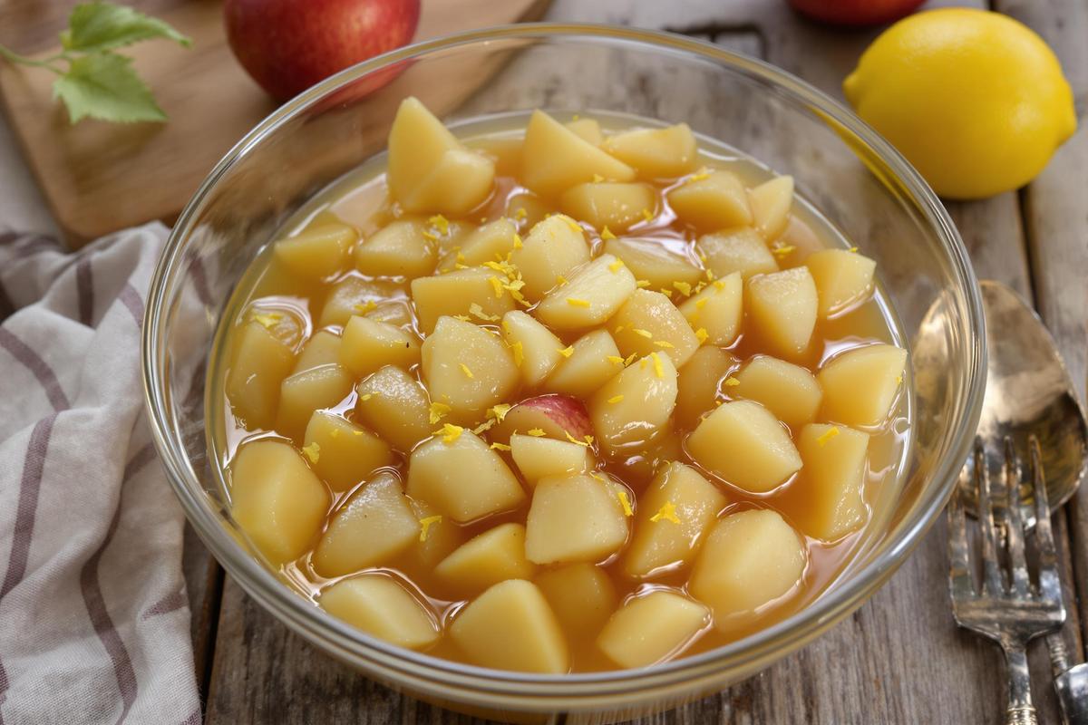 Compote pomme citron Thermomix : recette bébé simple