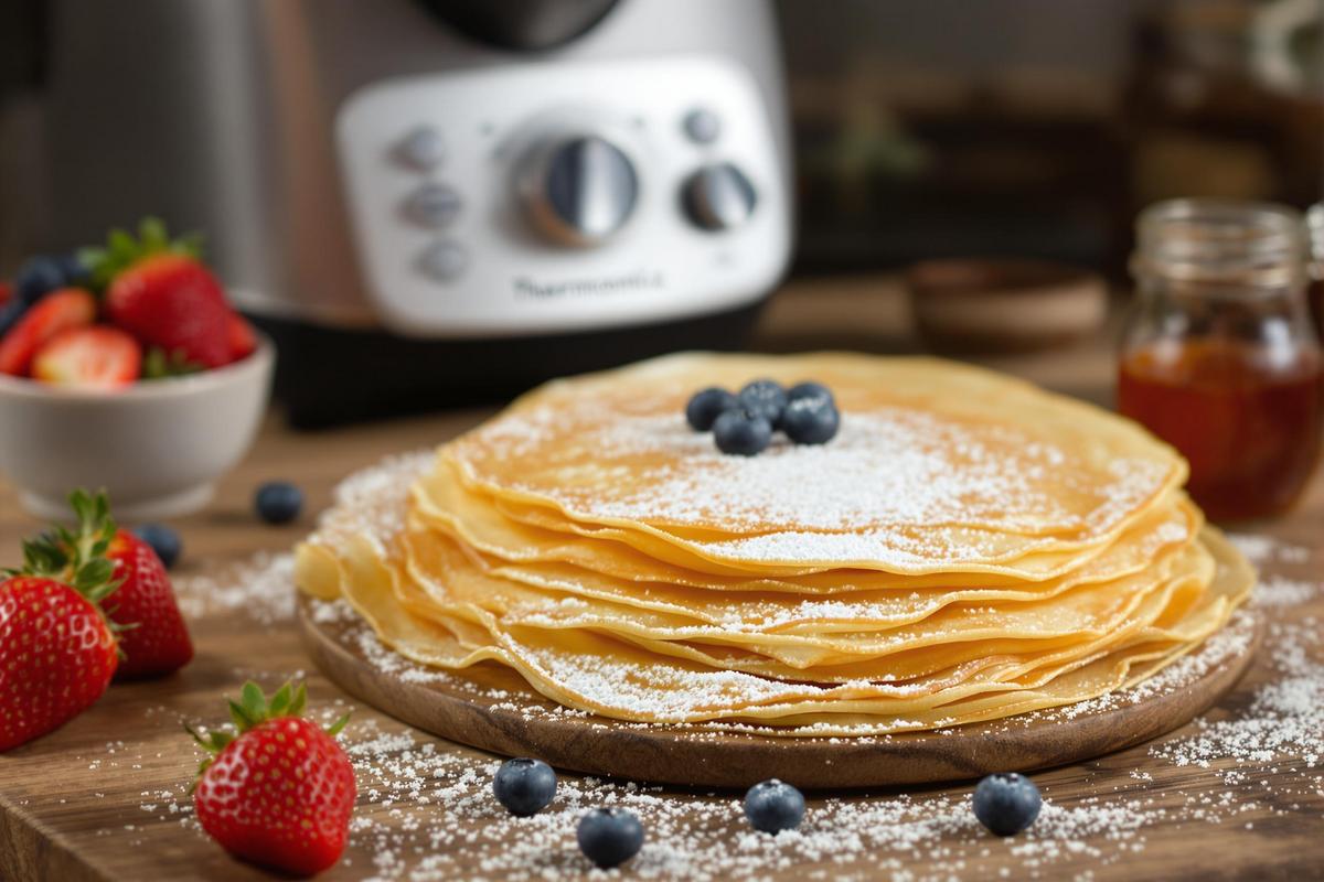 Recette pâte à crêpes thermomix 2 œufs facile et rapide