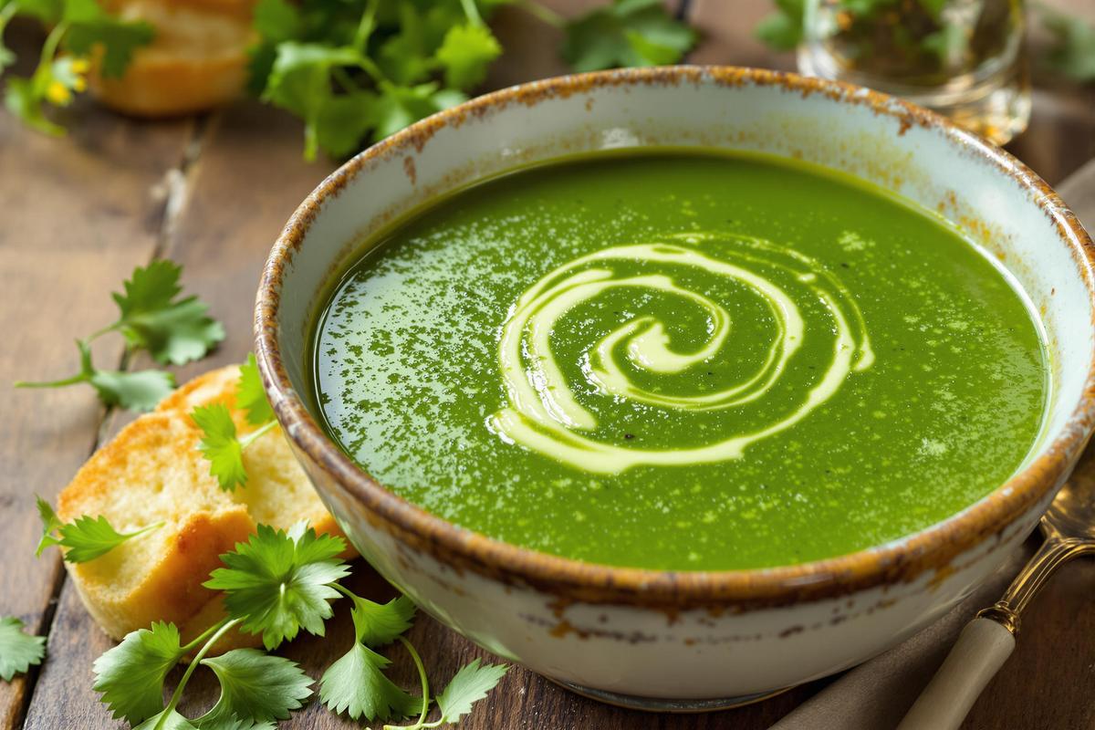 Soupe de cresson au Thermomix : recette facile et savoureuse