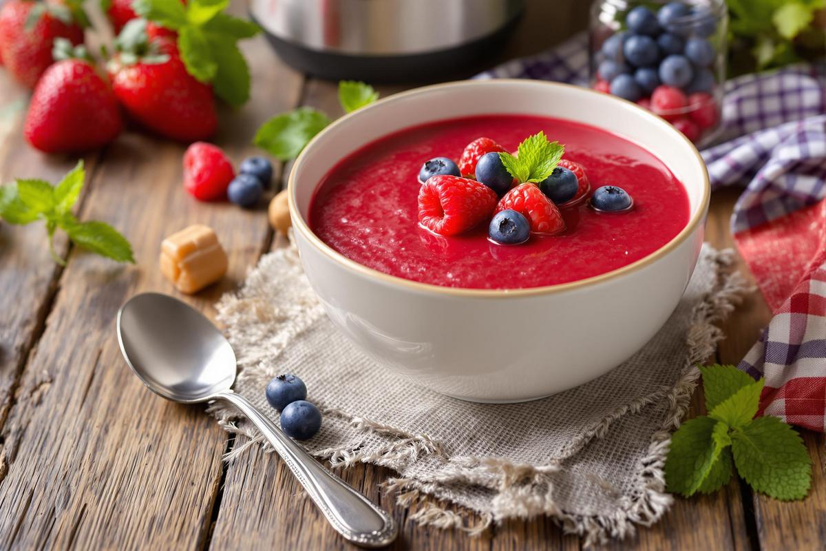 Soupe de fruits rouges thermomix : frais ou surgelés ?